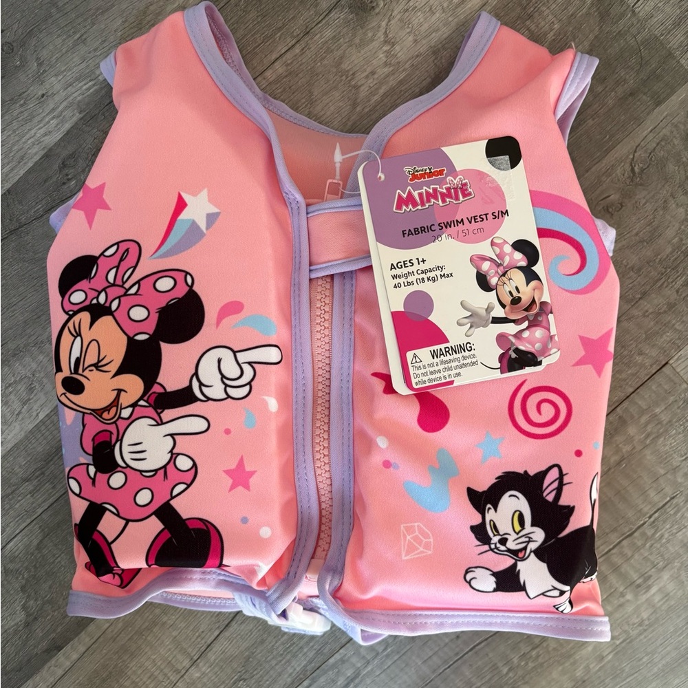 Disney Pink and Purple Minnie Mouse Swim Vest
